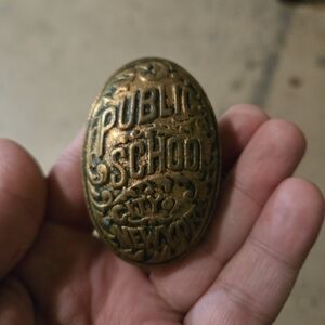 Brass Public School New York Door Knob